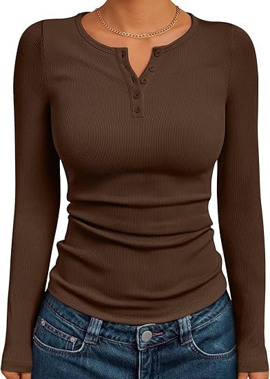 Cassies „Soft Rib“ – Langarmshirt mit Knopfleiste