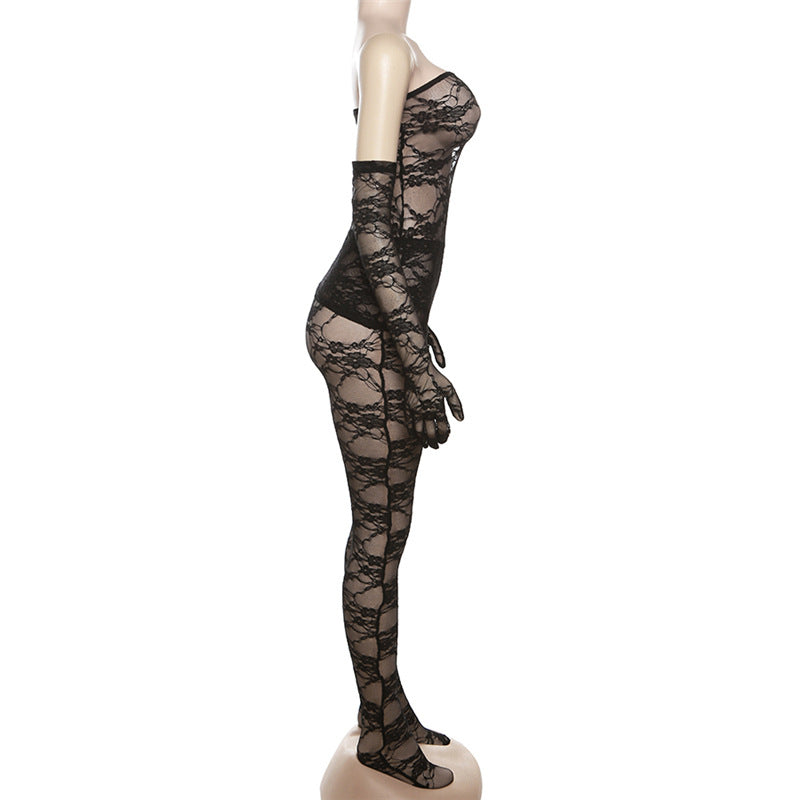 Cassies „Nightfall Lace Catsuit"