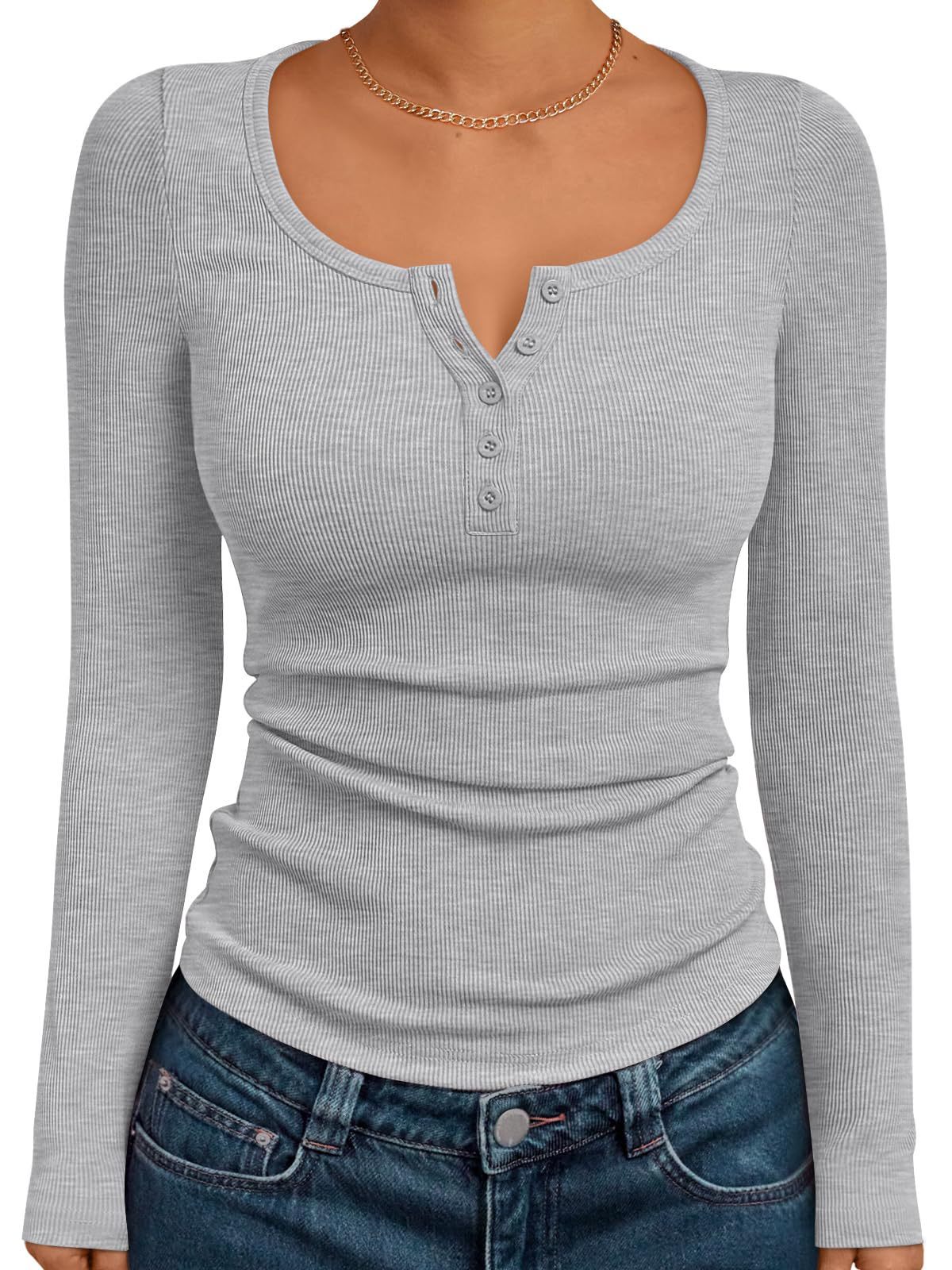 Cassies „Soft Rib“ – Langarmshirt mit Knopfleiste