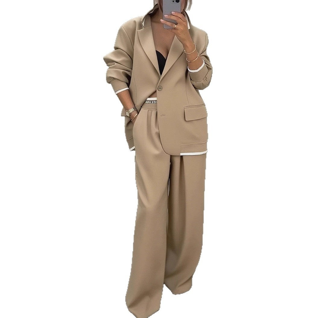 Cassies “Power Elegance” – Oversized Blazer & Wide-Leg Pants Set